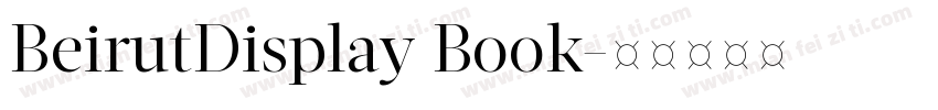 BeirutDisplay Book字体转换